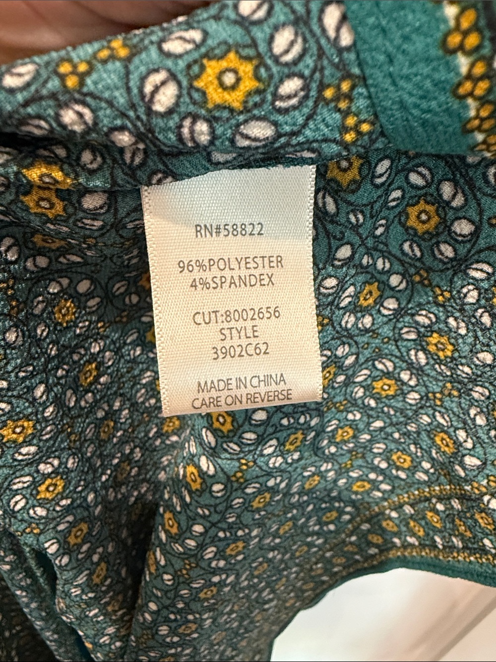 Max Studio Dark Teal Print Maxi Dress - Picture 12 of 15